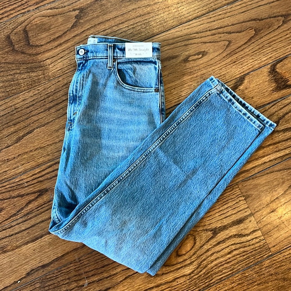 A&F ultra high rise 90’s straight